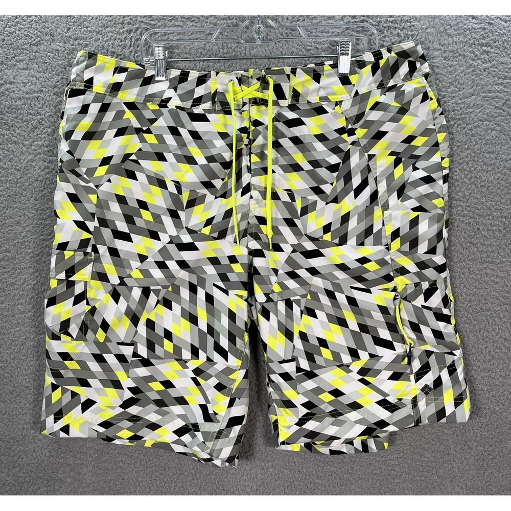 Columbia Board Shorts Mens 40 x 11 Multicolor‎ Omni Shield Swim Trunks Surfer